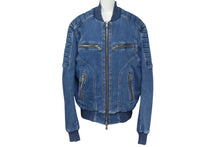 Load image into Gallery viewer, BALMAIN バルマン パテッド デニム ブルゾン JAPAN製 コットン ブルー サイズM S8H2103T348 美品 中古 4c071931