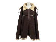 画像をギャラリービューアに読み込む, pellepelle ペレペレ ムートン ジャケット ブルゾン サイズXL ブラウン ポリエステル 美品 中古 4c072788
