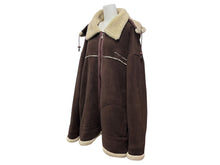画像をギャラリービューアに読み込む, pellepelle ペレペレ ムートン ジャケット ブルゾン サイズXL ブラウン ポリエステル 美品 中古 4c072788