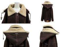 画像をギャラリービューアに読み込む, pellepelle ペレペレ ムートン ジャケット ブルゾン サイズXL ブラウン ポリエステル 美品 中古 4c072788