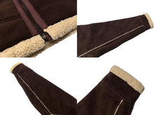 画像をギャラリービューアに読み込む, pellepelle ペレペレ ムートン ジャケット ブルゾン サイズXL ブラウン ポリエステル 美品 中古 4c072788