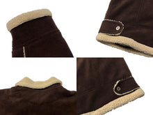 画像をギャラリービューアに読み込む, pellepelle ペレペレ ムートン ジャケット ブルゾン サイズXL ブラウン ポリエステル 美品 中古 4c072788