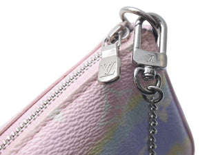 LOUIS VUITTON ルイヴィトン エスカル ミニポシェット アクセソワール アクセサリーポーチ M69269 ピンク グラデーション 美品 中古 4c072842