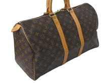 Load image into Gallery viewer, LOUIS VUITTON ルイヴィトン モノグラム キーポル45 ボストンバッグ M41428 ブラウン ゴールド金具 美品 中古 4c072890