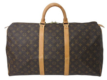 Load image into Gallery viewer, LOUIS VUITTON ルイヴィトン キーポル50 ボストンバッグ M41426 モノグラムキャンバス ブラウン ゴールド金具 美品 中古 4c072892