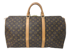 Load image into Gallery viewer, LOUIS VUITTON ルイヴィトン キーポル50 ボストンバッグ M41426 モノグラムキャンバス ブラウン ゴールド金具 美品 中古 4c072894