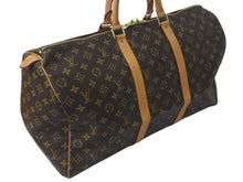 Load image into Gallery viewer, LOUIS VUITTON ルイヴィトン キーポル50 ボストンバッグ M41426 モノグラムキャンバス ブラウン ゴールド金具 美品 中古 4c072894
