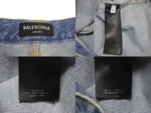 Load image into Gallery viewer, Balenciaga バレンシアガ Raver Baggy Pants 681693 TJW60 レイバーバギーパンツ ユニセックス ブルー サイズ 31 美品 中古 4c072964