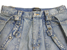 Load image into Gallery viewer, Balenciaga バレンシアガ Raver Baggy Pants 681693 TJW60 レイバーバギーパンツ ユニセックス ブルー サイズ 31 美品 中古 4c072964