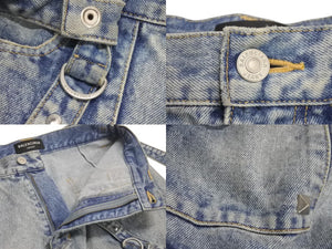 Balenciaga バレンシアガ Raver Baggy Pants 681693 TJW60 レイバーバギーパンツ ユニセックス ブルー サイズ 31 美品 中古 4c072964
