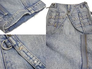 Balenciaga バレンシアガ Raver Baggy Pants 681693 TJW60 レイバーバギーパンツ ユニセックス ブルー サイズ 31 美品 中古 4c072964