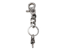 Load image into Gallery viewer, CHROME HEARTS クロムハーツ ショートクラシックリンク キーリング キーホルダー 2リンク 重量約55.7g シルバー925 美品 中古 4c073083