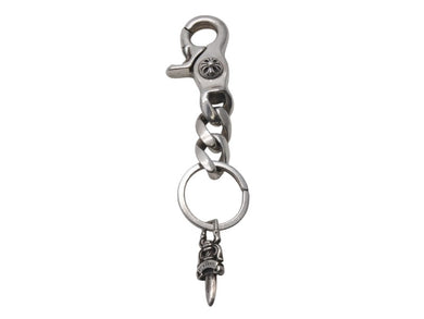 CHROME HEARTS クロムハーツ ショートクラシックリンク キーリング キーホルダー 2リンク 重量約55.7g シルバー925 美品 中古 4c073083