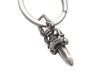 Load image into Gallery viewer, CHROME HEARTS クロムハーツ ショートクラシックリンク キーリング キーホルダー 2リンク 重量約55.7g シルバー925 美品 中古 4c073083