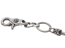 Load image into Gallery viewer, CHROME HEARTS クロムハーツ ショートクラシックリンク キーリング キーホルダー 2リンク 重量約55.7g シルバー925 美品 中古 4c073083