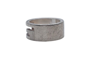 GUCCI グッチ リング ブランテッド BRANTED カットアウトG 指輪 7g 8号 シルバー925 中古 4c073260 