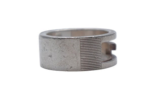 GUCCI グッチ リング ブランテッド BRANTED カットアウトG 指輪 7g 8号 シルバー925 中古 4c073260 