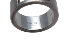 画像をギャラリービューアに読み込む, GUCCI グッチ リング ブランテッド BRANTED カットアウトG 指輪 7g 8号 シルバー925 中古 4c073260 