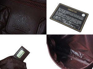 極美品 CHANEL シャネル コココクーン トートバッグGM 26番台 ココマーク キルティング レザー ファー ブラック シルバー 中古 4c073893