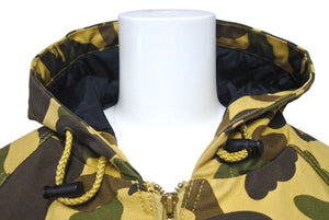 A BATHING APE X CARHARTT アベイシングエイプ X カーハート アクティブジャケット サイズL イエロー 美品 中古 4c074002