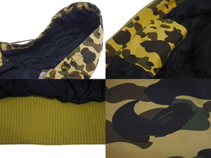 A BATHING APE X CARHARTT アベイシングエイプ X カーハート アクティブジャケット サイズL イエロー 美品 中古 4c074002