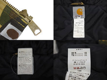 Load image into Gallery viewer, A BATHING APE X CARHARTT アベイシングエイプ X カーハート アクティブジャケット サイズL イエロー 美品 中古 4c074002