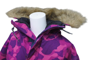 A Bathing Ape X Carhartt Camo Fur Blouson Jacket カモ柄ファーブルゾンジャケット サイズ L 中古 4c074022
