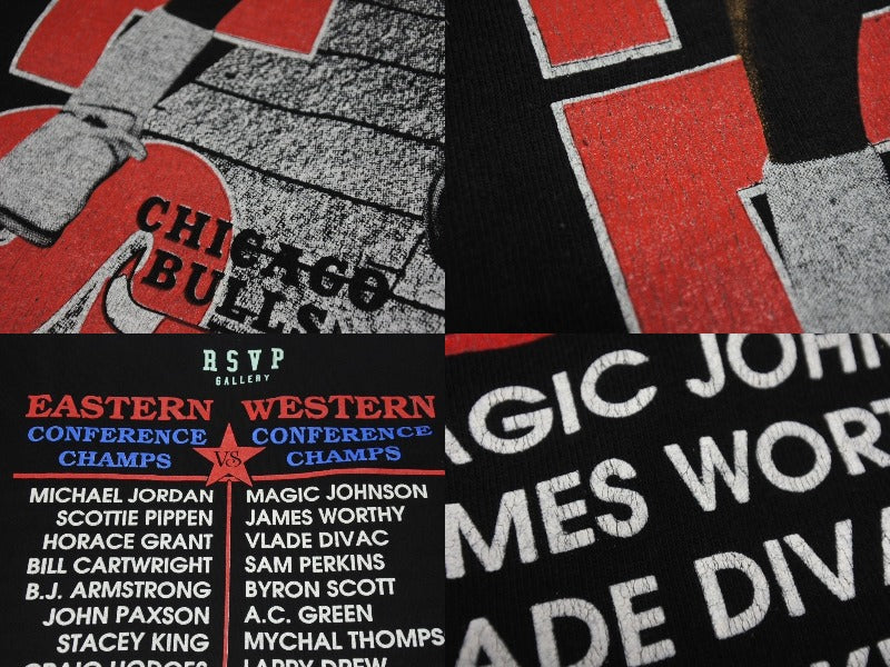 RSVP アールエスヴィーピー VINTAGE ヴィンテージ 90&#39;s 1991 NBA Finals Tシャツ A1036 シカゴブルズ レイカーズ ブラック 美品 中古 4c074087 RSVP アールエスヴィーピー VINTAGE ヴィンテージ 90's 1991 NBA