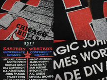 Load image into Gallery viewer, RSVP アールエスヴィーピー VINTAGE ヴィンテージ 90&#39;s 1991 NBA Finals Tシャツ A1036 シカゴブルズ レイカーズ ブラック 美品 中古 4c074087