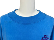画像をギャラリービューアに読み込む, RSVP アールエスヴィーピー VINTAGE ヴィンテージ NIKE ナイキ 90&#39;s 銀タグ &quot;NIKE AIR 刺繍&quot; モックネックTシャツ ブルー サイズXL 美品 中古 4c074094 