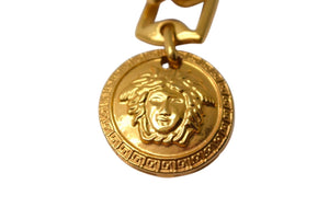 Gianni Versace ジャンニ ヴェルサーチ メデューサ ゴールド チェーン ベルト メッキ ロゴ アクセサリー ジュエリー 小物 美品 中古 4c074278