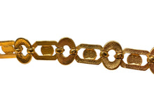 Load image into Gallery viewer, Gianni Versace ジャンニ ヴェルサーチ メデューサ ゴールド チェーン ベルト メッキ ロゴ アクセサリー ジュエリー 小物 美品 中古 4c074278