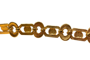 Gianni Versace ジャンニ ヴェルサーチ メデューサ ゴールド チェーン ベルト メッキ ロゴ アクセサリー ジュエリー 小物 美品 中古 4c074278