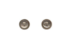 極美品 CHANEL シャネル ココマーク ピアス アクセサリー ゴールドボタン 07C刻印 1.5g GP クリア ゴールド金具 中古 4c075471