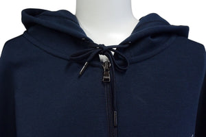 POLO RALPH LAUREN ポロラルフローレン ジップアップパーカー コットン ネイビー ポリエステル サイズXL 美品 中古 4c074726