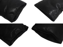 Load image into Gallery viewer, 極美品 CHROME HEARTS クロムハーツ STIFF LTHR スティッフ クロスボール ダウンジャケット ブラック 羊革 サイズM シルバー金具 中古 4c074771