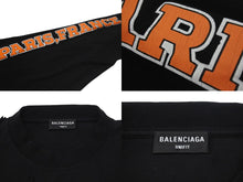 Load image into Gallery viewer, BALENCIAGA バレンシアガ Logo-crash long sleeve ロゴクラッシュ加工ロングスリーブ 681046 TLVJ1 美品 中古 4c074788