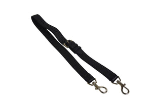 極美品 FENDI フェンディ ショルダーストラップ ストラップ レザー ブラック シルバー金具 中古 4c074980