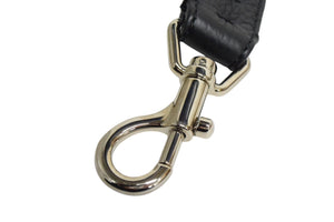 極美品 FENDI フェンディ ショルダーストラップ ストラップ レザー ブラック シルバー金具 中古 4c074980