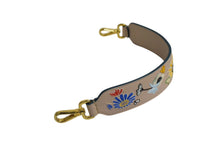 Load image into Gallery viewer, FENDI フェンディ ショルダーストラップ ストラップ レザー ブラック ブラウン ゴールド金具 美品 中古 4c074986