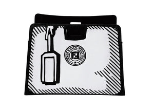 FENDI フェンディ ピーカブー ディフェンダー バッグカバー 7AR717 キャンバス レザー ホワイト ブラック ゴールド金具 美品 中古 4c074991 