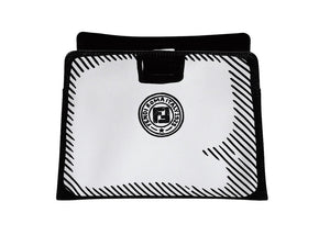 FENDI フェンディ ピーカブー ディフェンダー バッグカバー 7AR717 キャンバス レザー ホワイト ブラック ゴールド金具 美品 中古 4c074991 