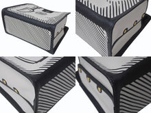Load image into Gallery viewer, FENDI フェンディ ピーカブー ディフェンダー バッグカバー 7AR717 キャンバス レザー ホワイト ブラック ゴールド金具 美品 中古 4c074991