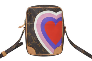 極美品 LOUIS VUITTON ルイヴィトン ゲーム オン パナム ショルダーバッグ モノグラム ブラウン ハート M57450 中古 4c075074