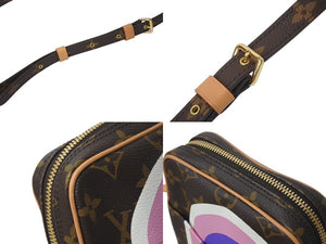 極美品 LOUIS VUITTON ルイヴィトン ゲーム オン パナム ショルダーバッグ モノグラム ブラウン ハート M57450 中古 4c075074