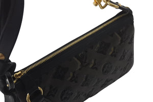 極美品 LOUIS VUITTON ルイヴィトン ポシェットアクセソワール ハンドバッグ モノグラムエクリプス M40247 スパンコール 中古 4c075271