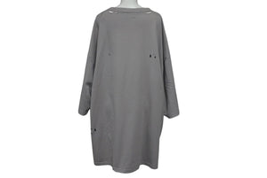 極美品 BALENCIAGA バレンシアガ 22SS モザイクロゴプリント 半袖Ｔシャツ グレー コットン サイズM 661715 中古 4c075504