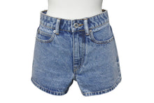 画像をギャラリービューアに読み込む, 極美品 ALEXANDER WANG アレキサンダーワン クリスタル デニムショーツ 161085 コットン ブルー サイズ24 中古 4c075520