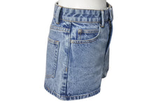 画像をギャラリービューアに読み込む, 極美品 ALEXANDER WANG アレキサンダーワン クリスタル デニムショーツ 161085 コットン ブルー サイズ24 中古 4c075520