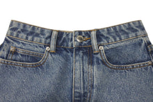 画像をギャラリービューアに読み込む, 極美品 ALEXANDER WANG アレキサンダーワン クリスタル デニムショーツ 161085 コットン ブルー サイズ24 中古 4c075520